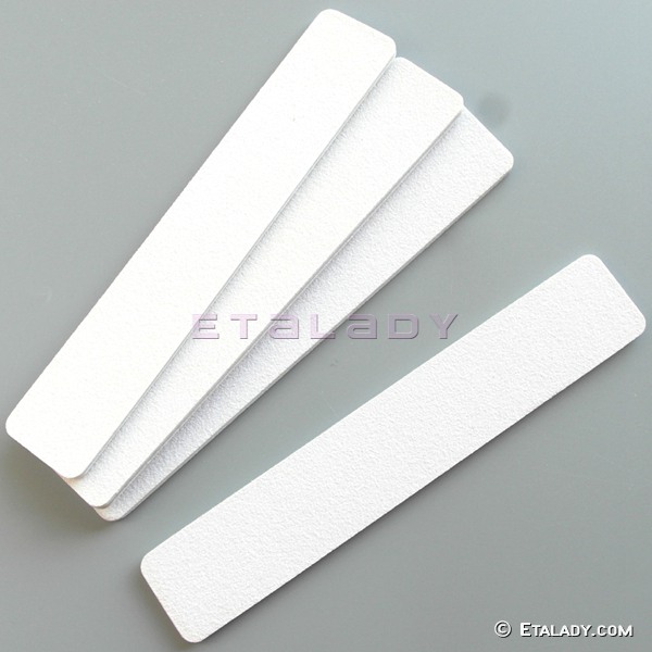 White Square Jumbo nail files