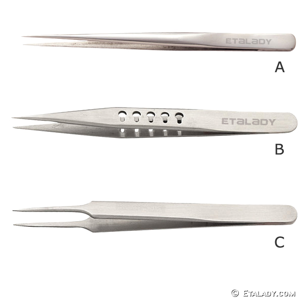 Sharp tip tweezers