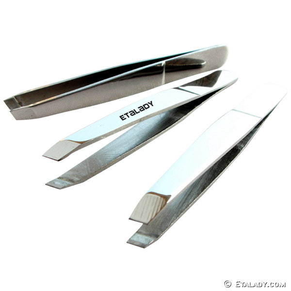 stainless steel eyebrow tweezers