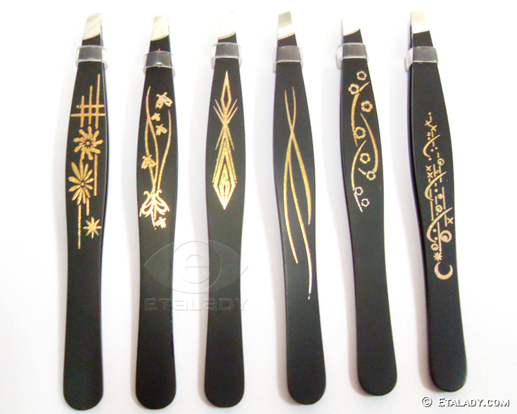 Transfer printing eyebrow tweezers