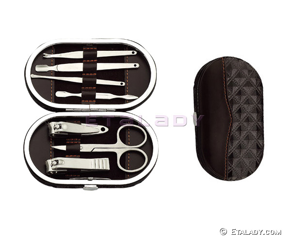 Metal frame grooming set