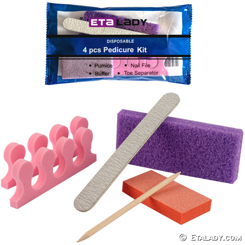Disposable Pedicure Kits Made Better, 4 pcs Pedicure Pumice Kit