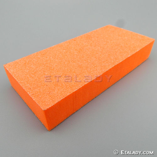 slim disposable nail buffers orange white